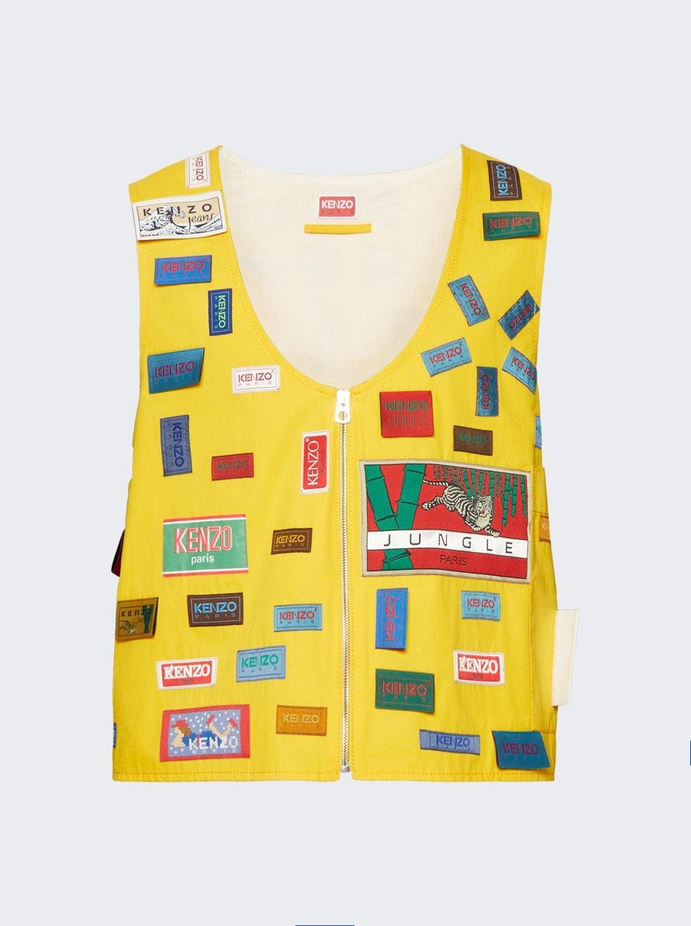 Archive Labels Vest Golden Yellow by KENZO
