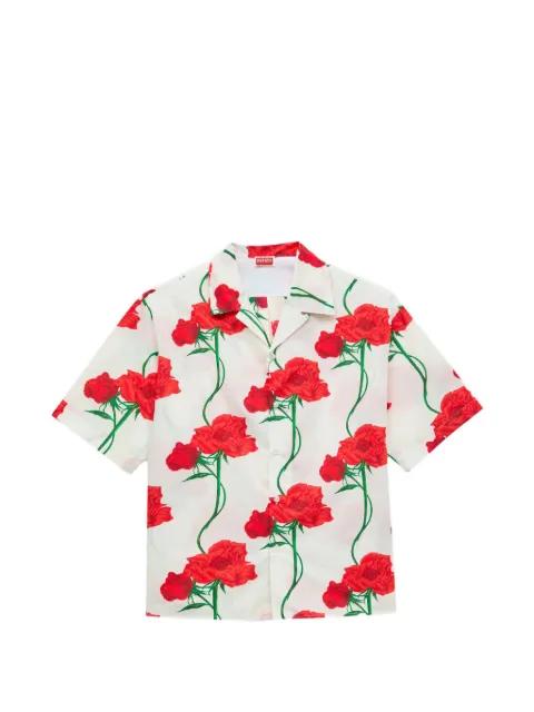 Archive Rose hawaiian shirt by KENZO