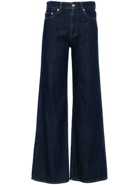 Ayame striped straight-leg jeans by KENZO