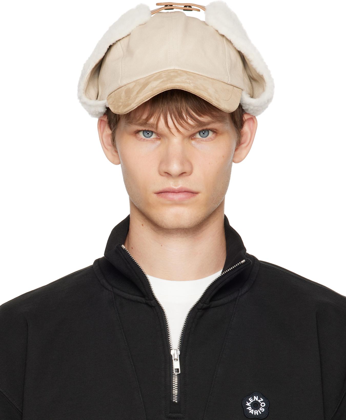 Beige Kenzo Paris Hunting Cap by KENZO