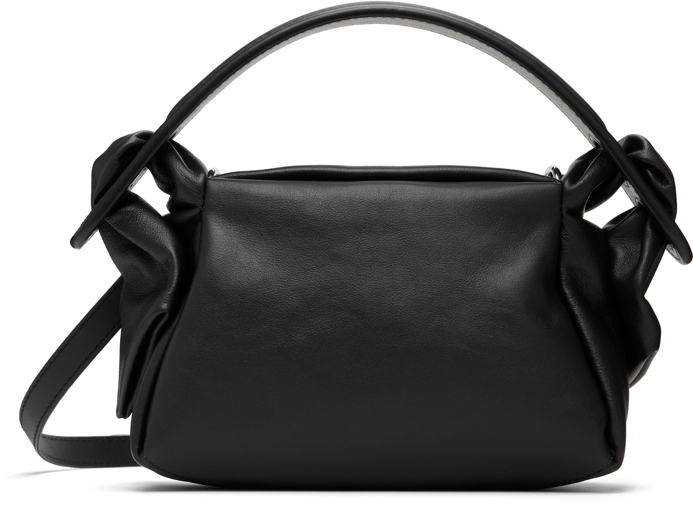 Black 'KENZO Furoshiki' Mini Leather Bag by KENZO