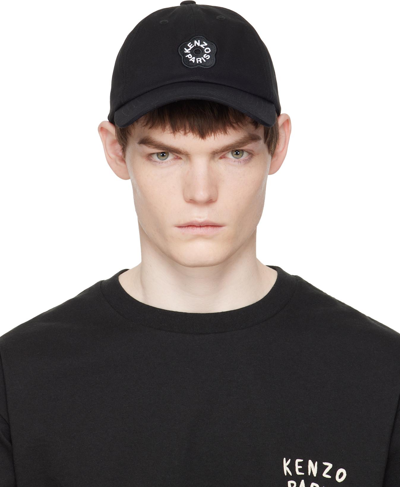 Black Kenzo Paris 'Boke Flower 2.0' Embroidered Cap by KENZO