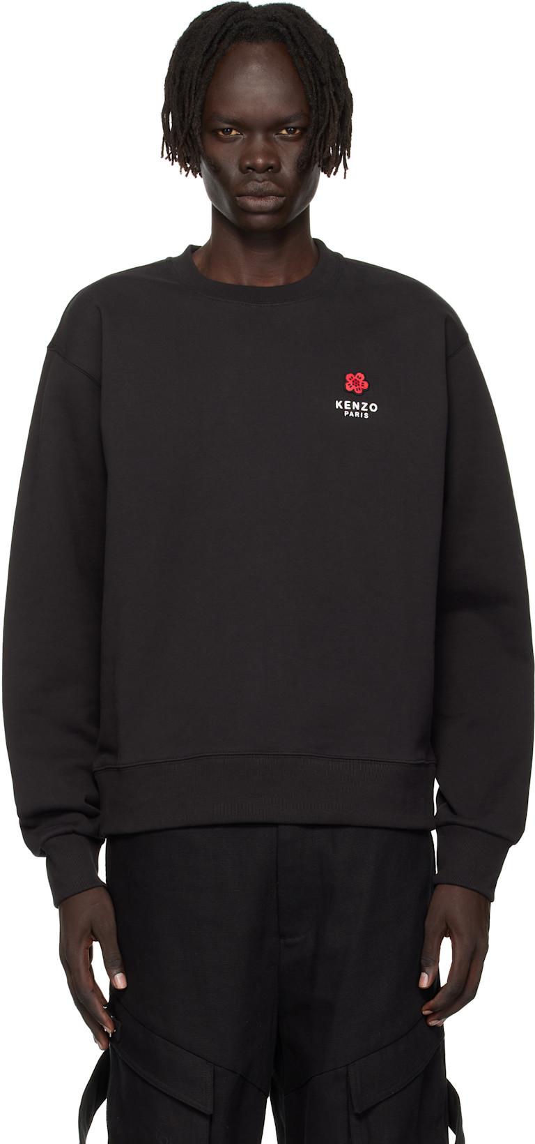 Black Kenzo Paris 'Boke Flower' Embroidered Sweatshirt by KENZO