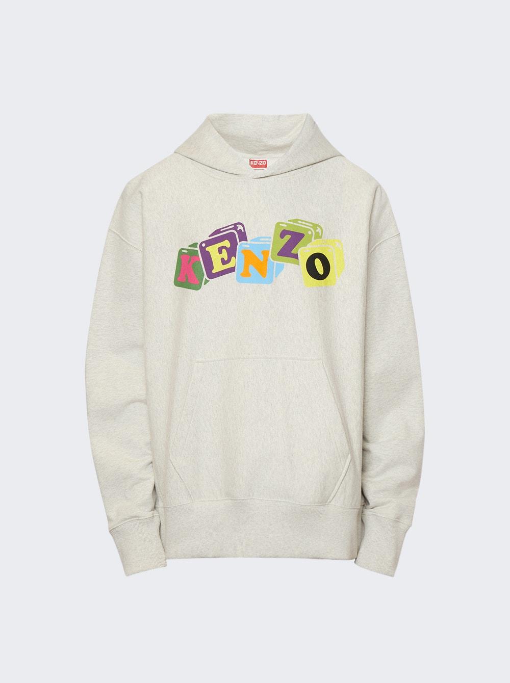 Boke Boy Oversized Hoodie Pale Grey by KENZO