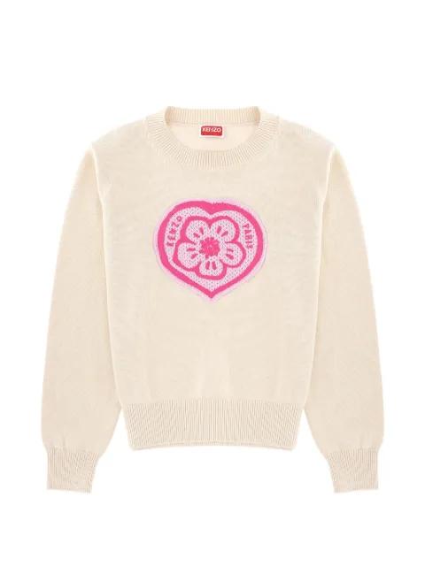 Boke Heart cable-knit sweater by KENZO