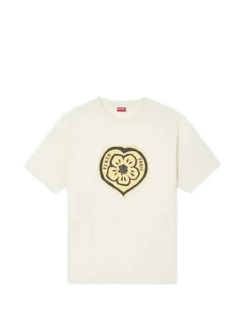 Boke Heart flower-print T-shirt by KENZO