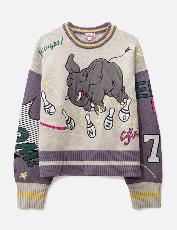 'Bowling Elephant' Merino Wool Jumper by KENZO