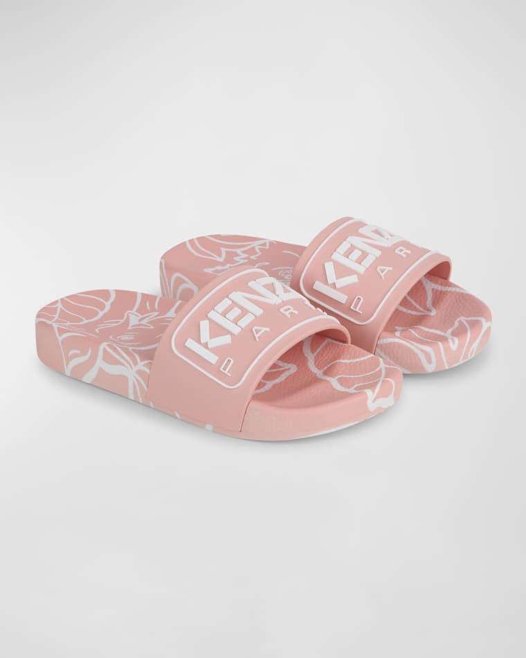 Girl's Embossed Logo-Print Slides, Toddler/Kids by KENZO