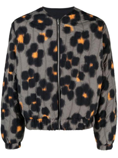Hana Leopard reversible bomber jacket by KENZO