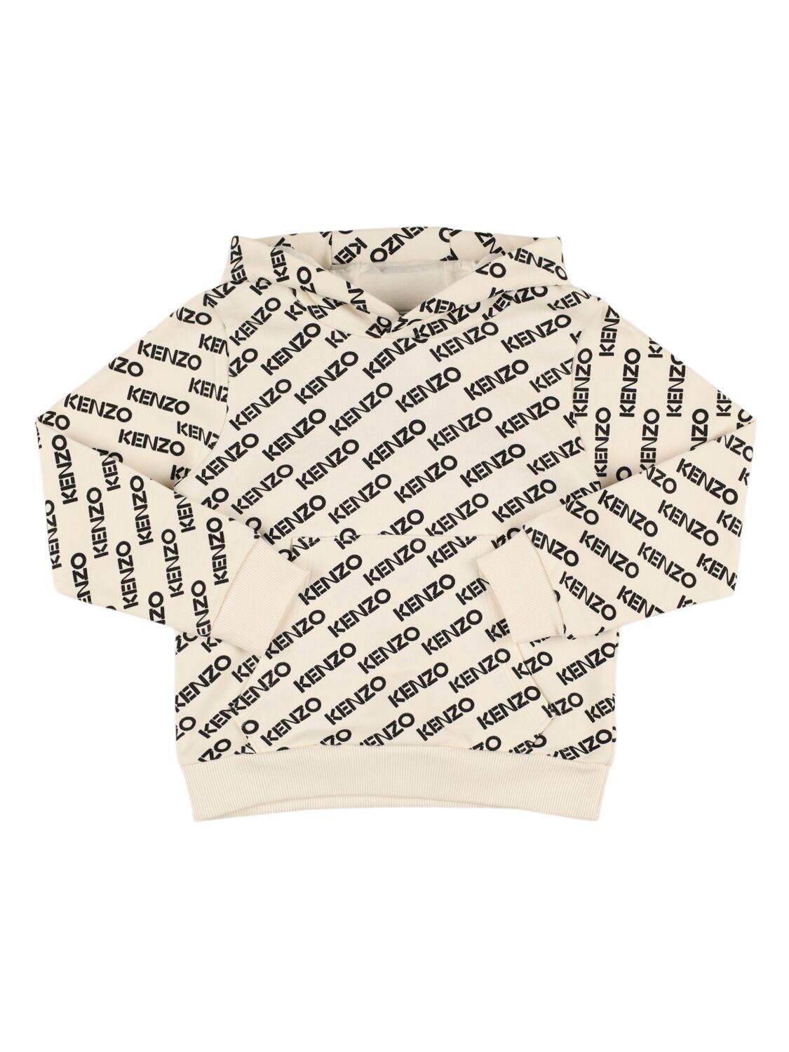 Printed Cotton Hoodie by KENZO KIDS