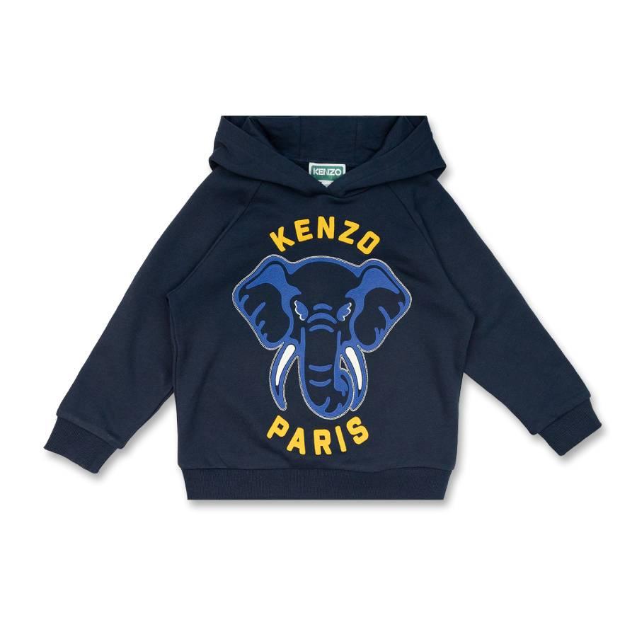 Kenzo Boys Logo-Embroidered Cotton Hoodie by KENZO