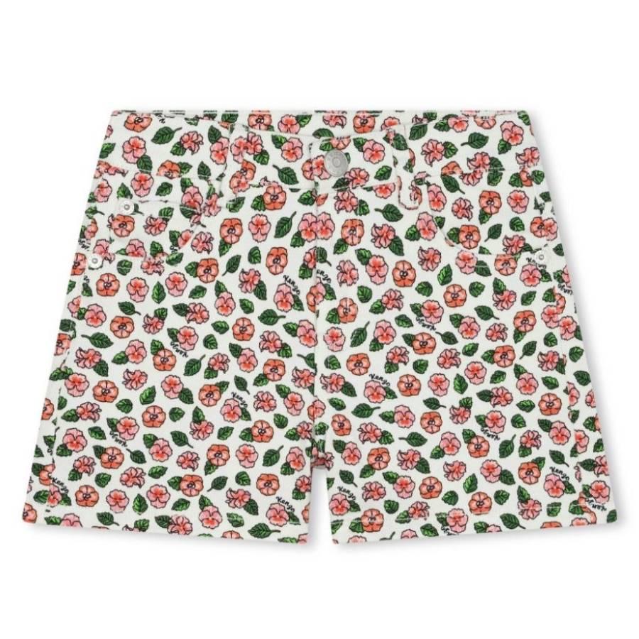 Kenzo Girls Floral Cotton Shorts by KENZO