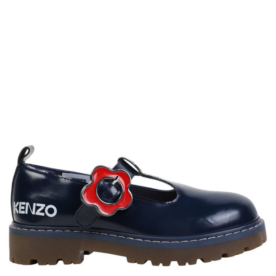 Kenzo Girls Navy Mary Janes Sandals by KENZO