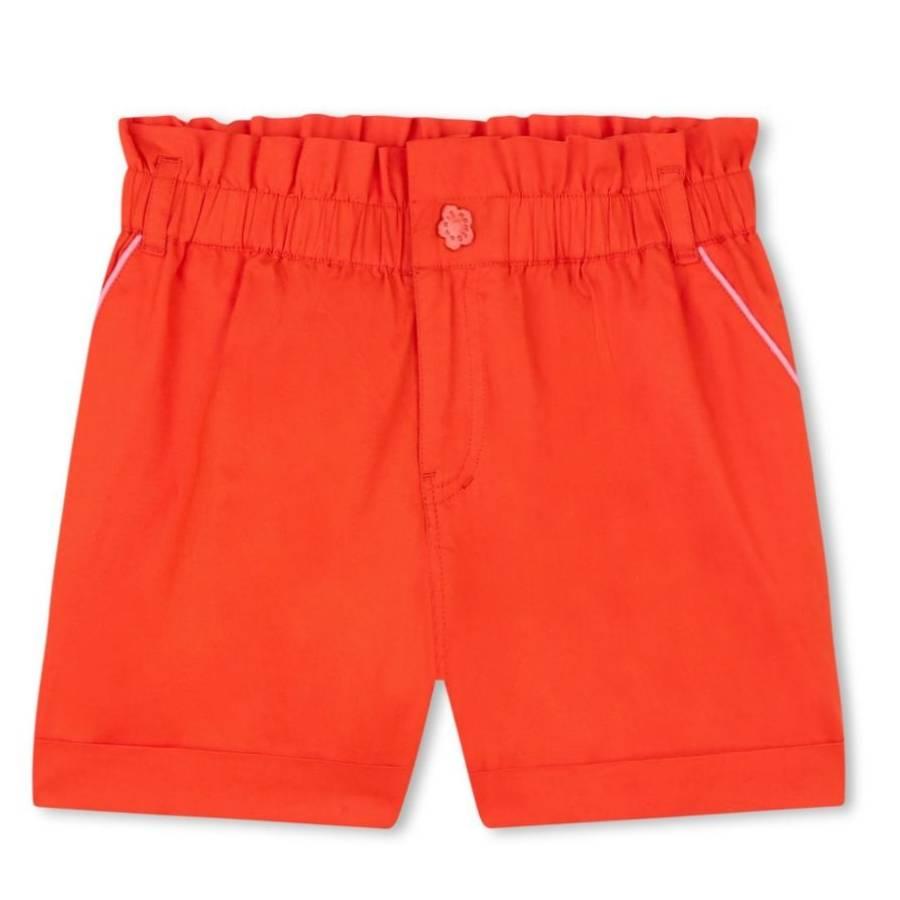 Kenzo Girls Ruffled-Waist Cotton Shorts by KENZO