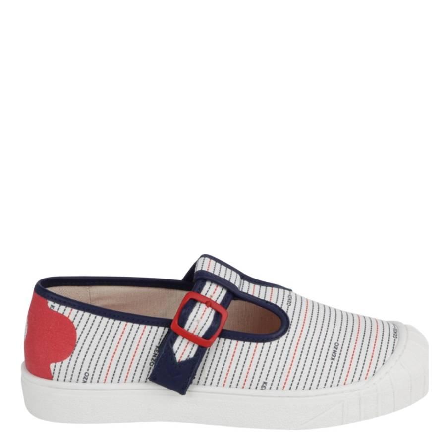 Kenzo Girls Stripe-Print Canvas Sneakers by KENZO