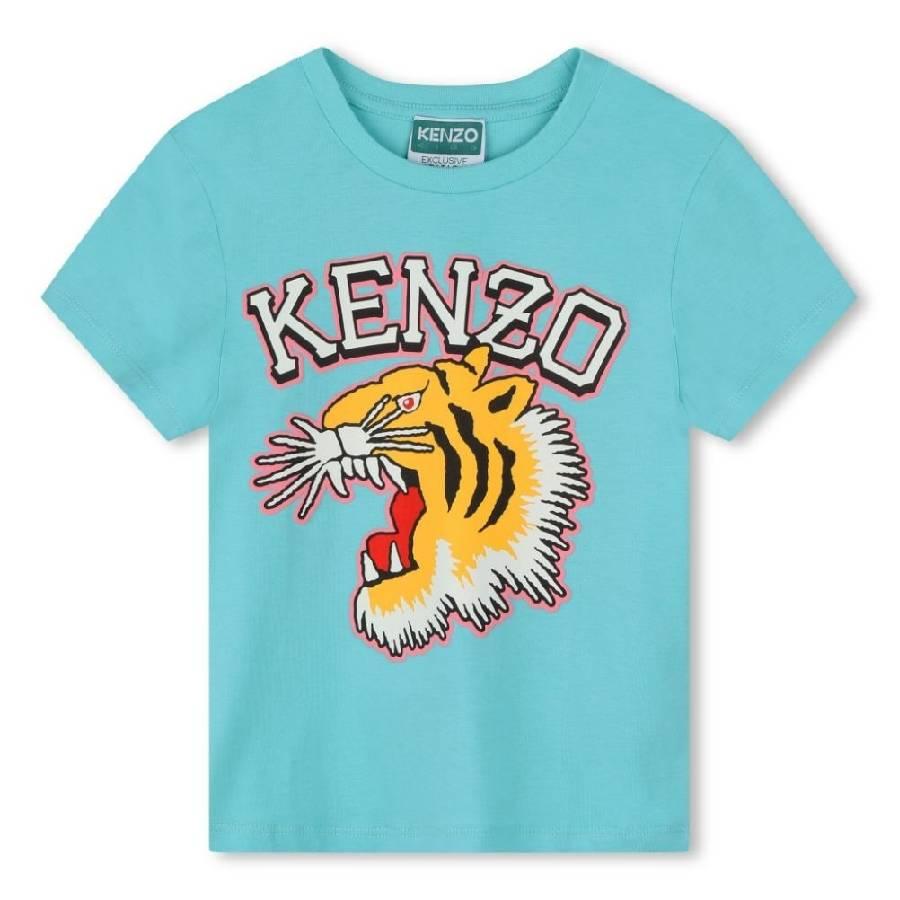 Kenzo Girls Tiger-Print Cotton Tshirt by KENZO