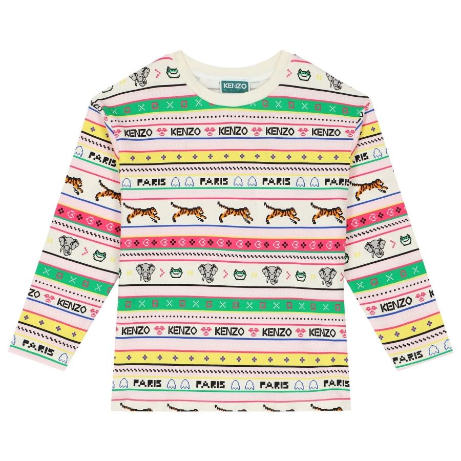 Kenzo Kids Animal Print Long Sleeve T-Shirt by KENZO