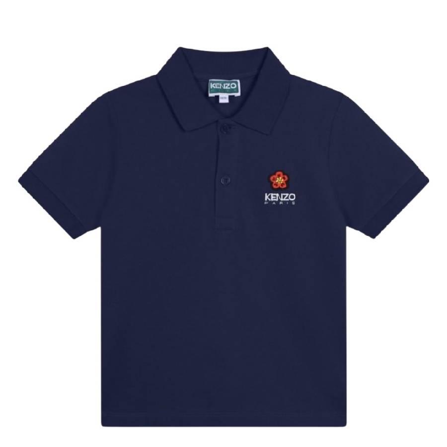 Kenzo Kids Boke Logo Cotton Polo Shirt by KENZO
