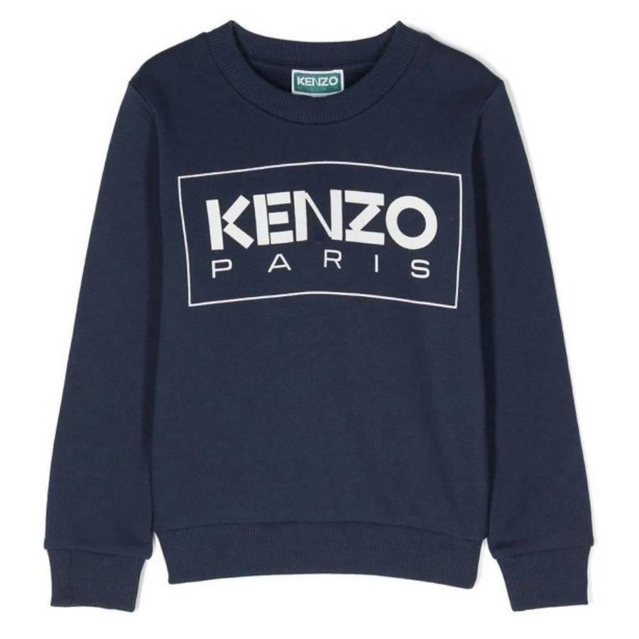 Kenzo Kids Box Logo Embroidered Sweatshirt by KENZO