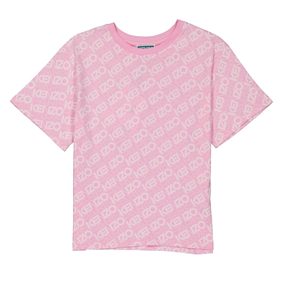 Kenzo Kids Monogram Short Sleeve Cotton Shirt by KENZO