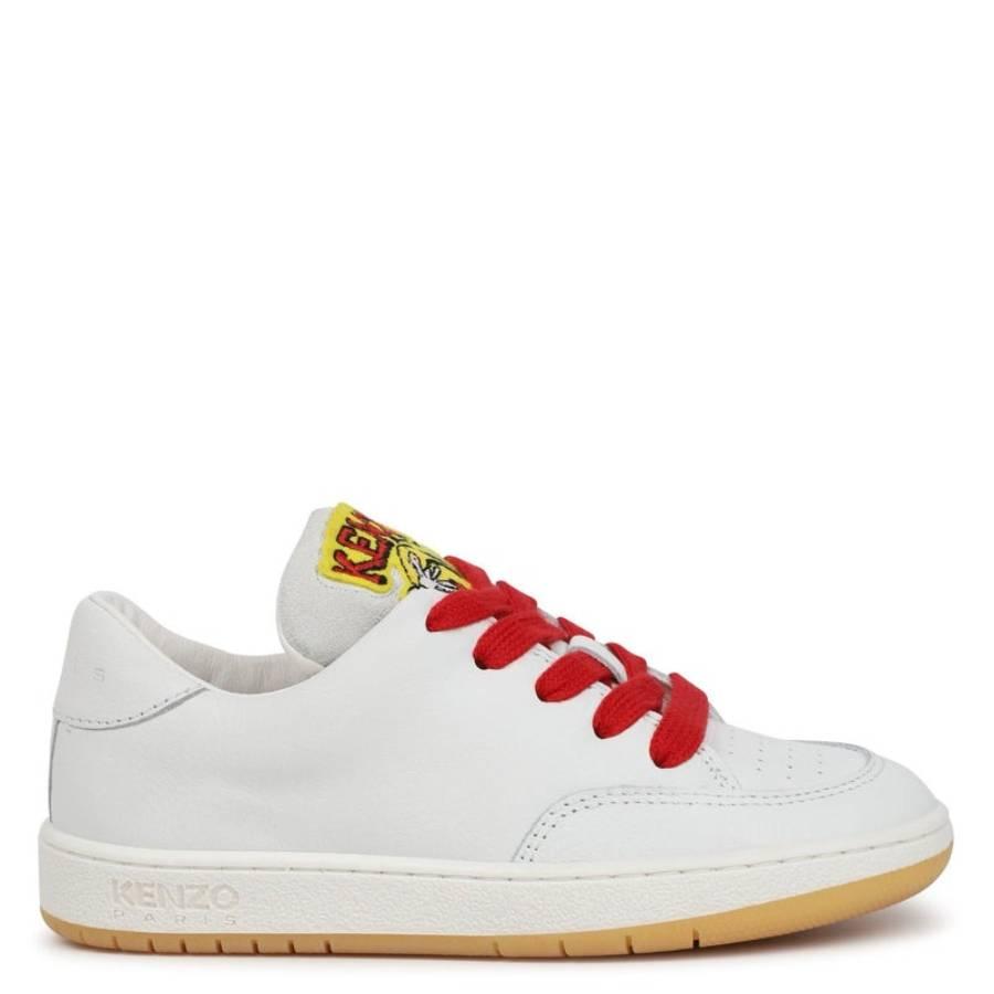 Kenzo Kids Tiger Logo Lace-Up Sneakers by KENZO