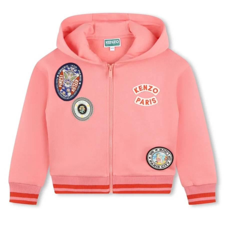Kenzo Logo Patches Zip Up Jacket by KENZO