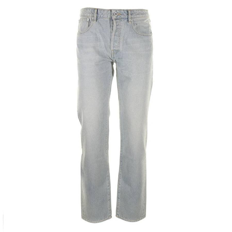 Kenzo Mens Medium Stone Blue Denim Slim Jeans by KENZO