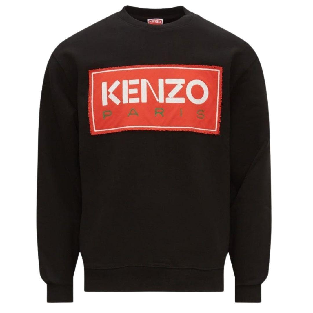 Kenzo Paris Block Logo Black Sweatshirt by KENZO