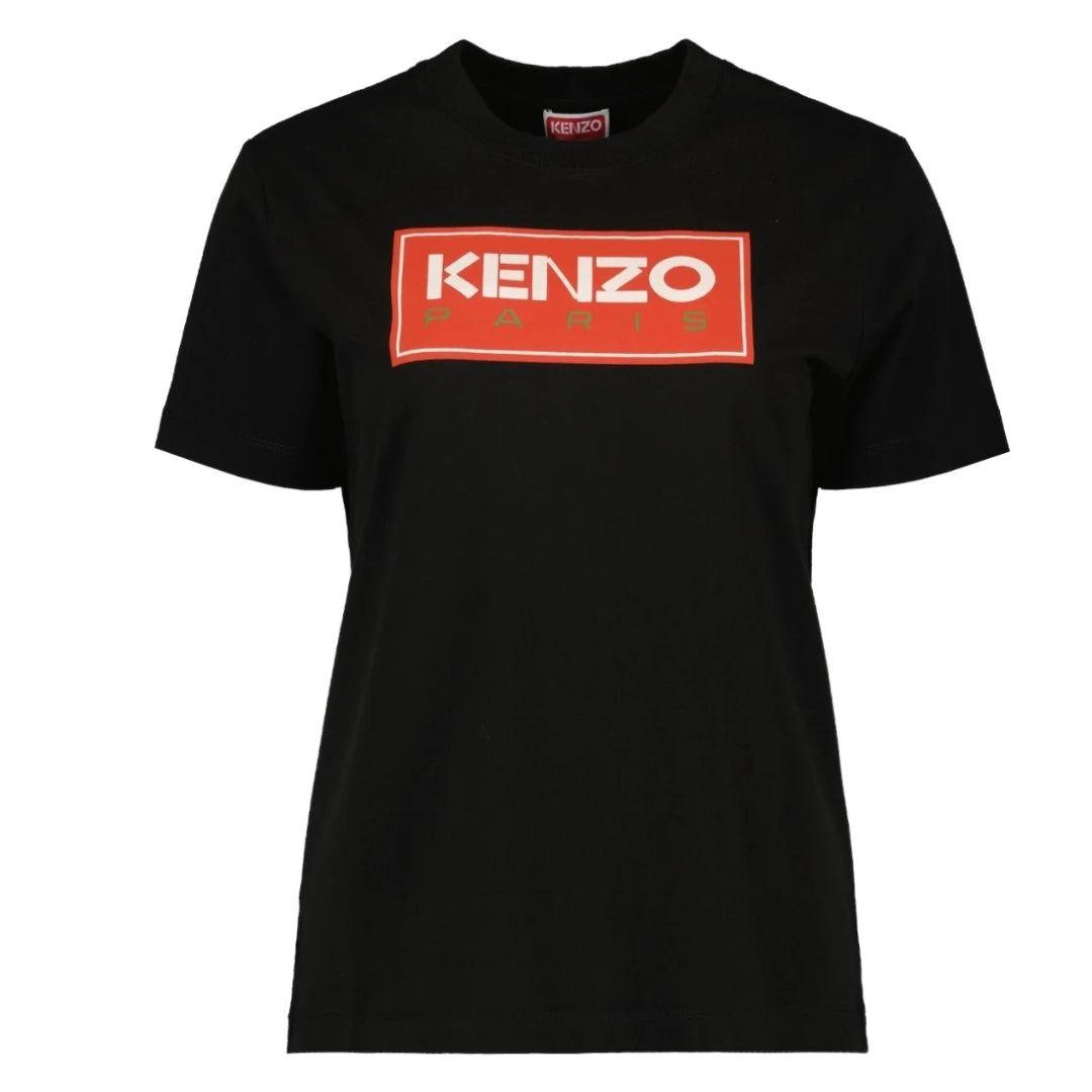 Kenzo Paris Block Logo Black T-Shirt by KENZO