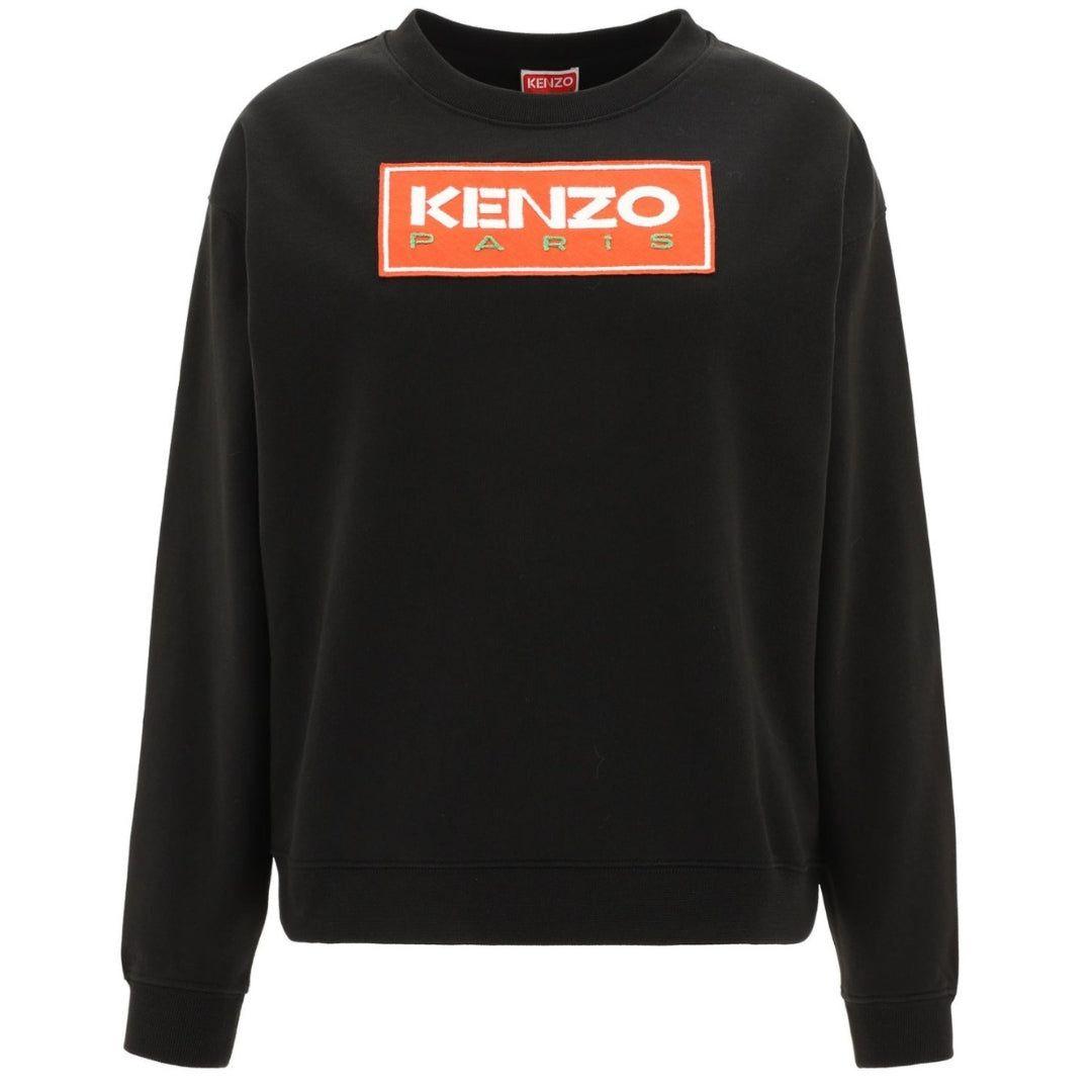 Kenzo Paris Block Logo Womens Black Sweatshirt by KENZO