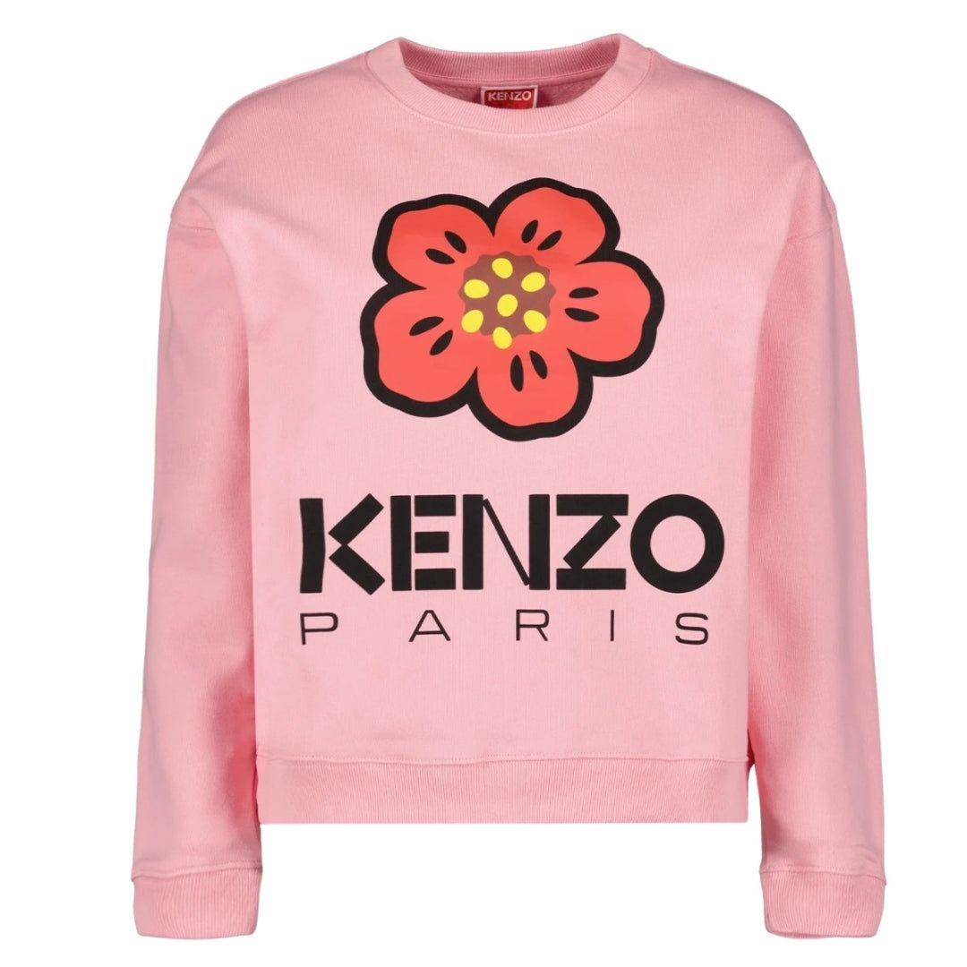 Kenzo Paris Flower Logo Rose Pink Sweatshirt by KENZO