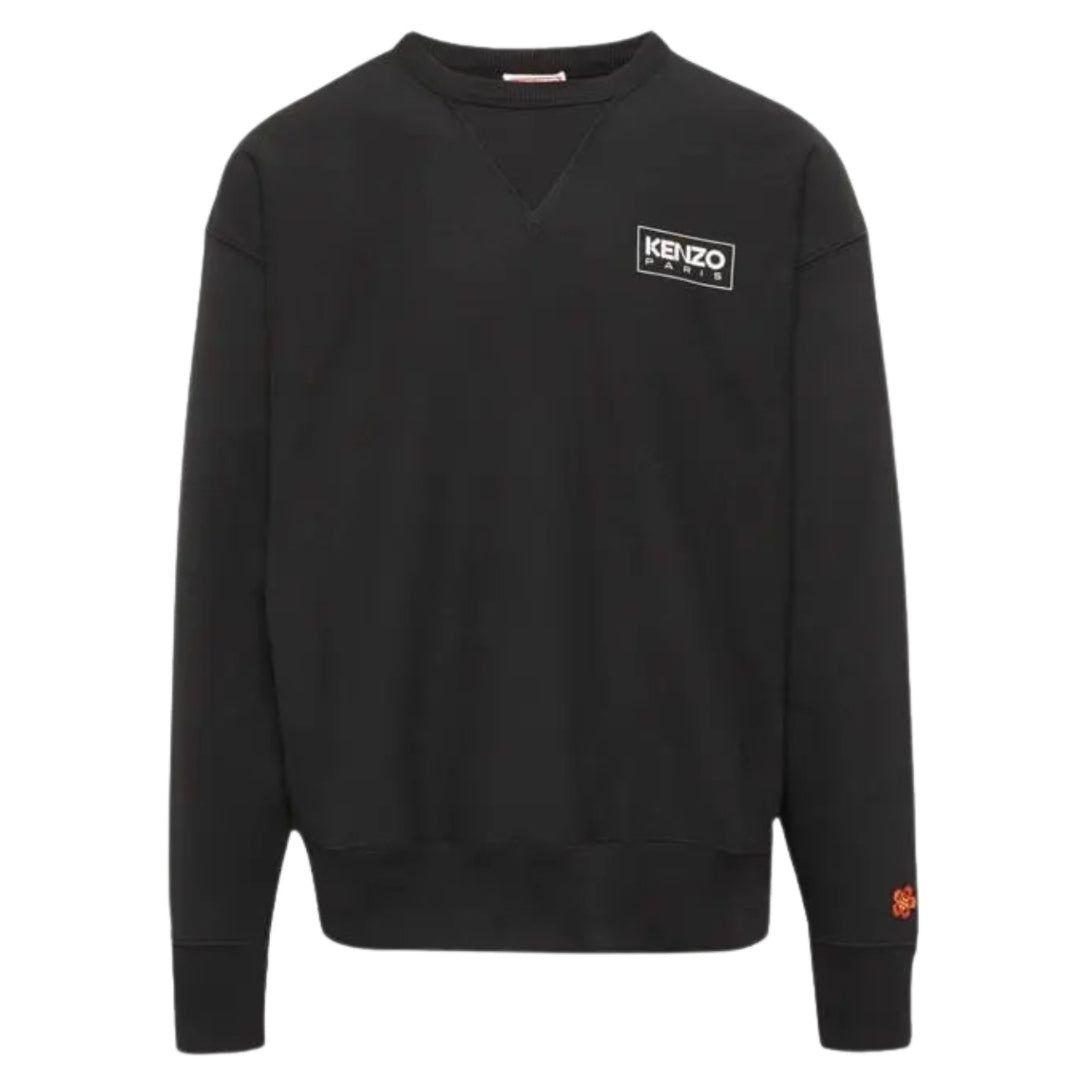 Kenzo Paris Outlined Logo Black Sweatshirt by KENZO