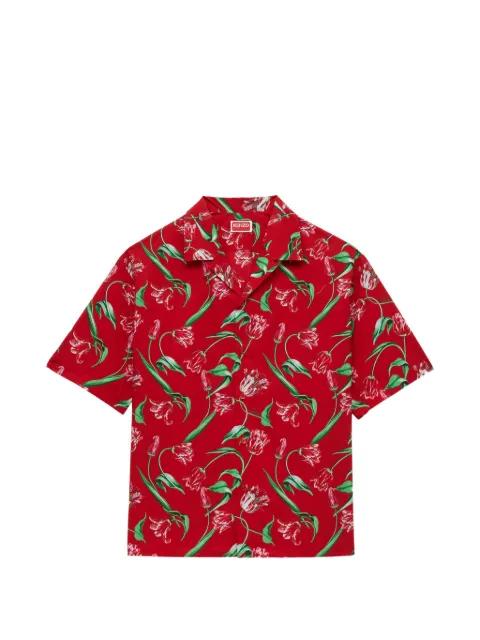 Kenzo Tulip-print short-sleeve shirt by KENZO