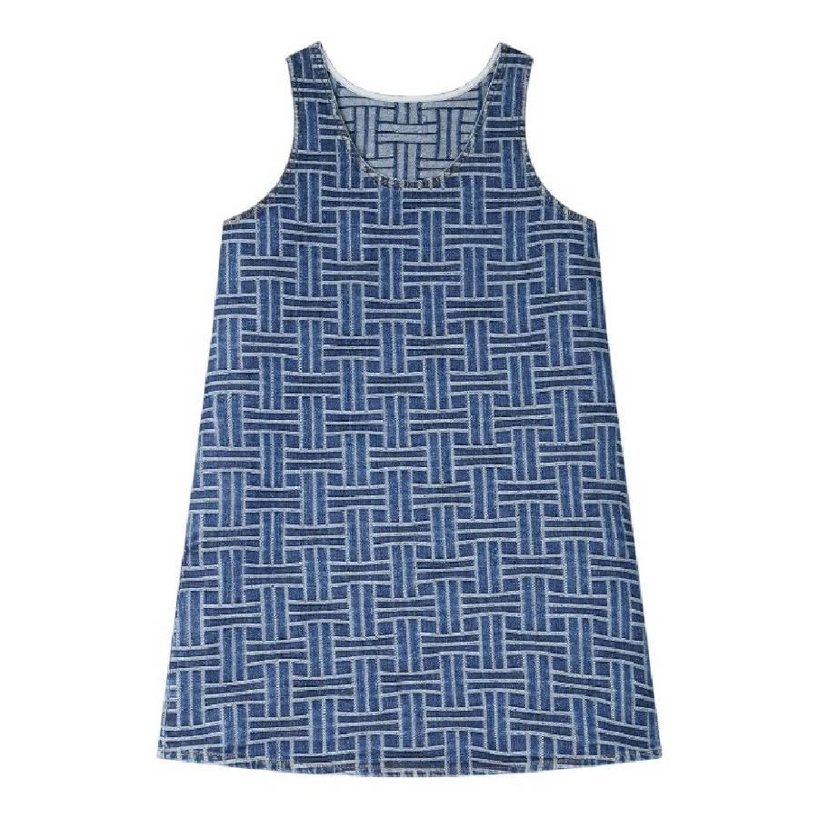 Kenzo Weave Pattern Denim Dress by KENZO