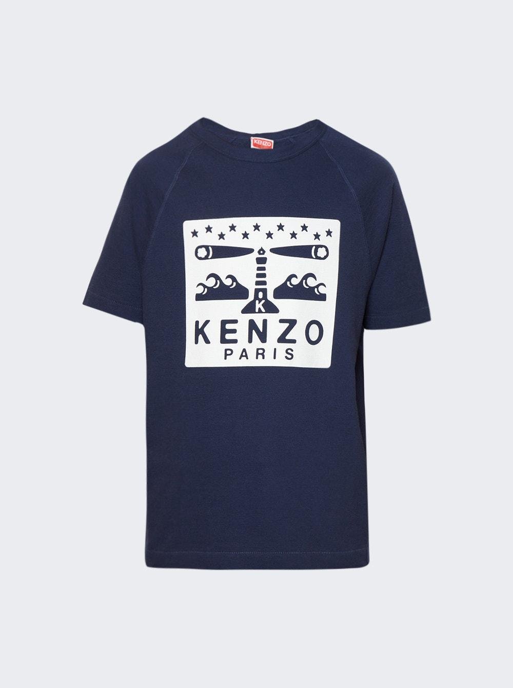 Lighthouse Slim T-shirt Midnight Blue by KENZO