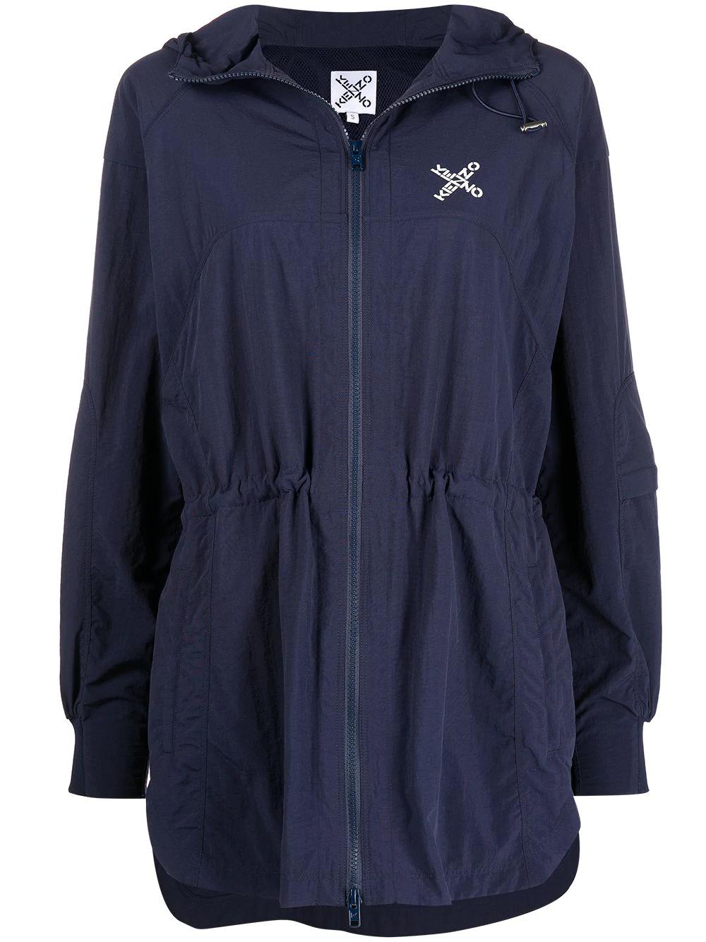 'Little X' hoodied parka by KENZO