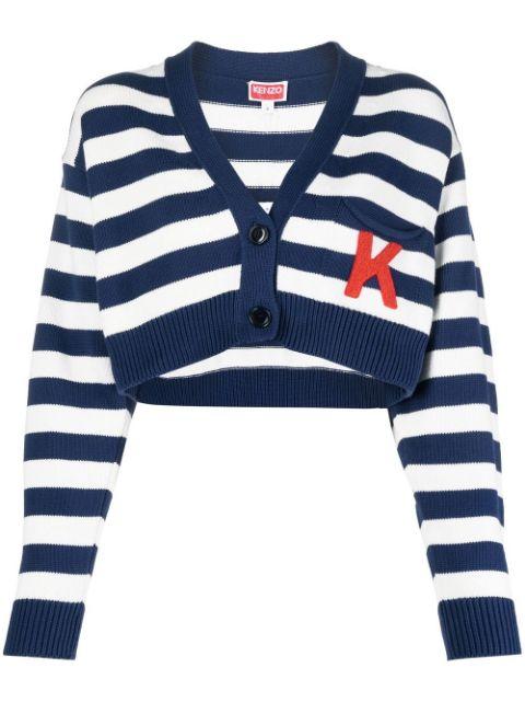 Nautical Stripes cropped cardigan by KENZO