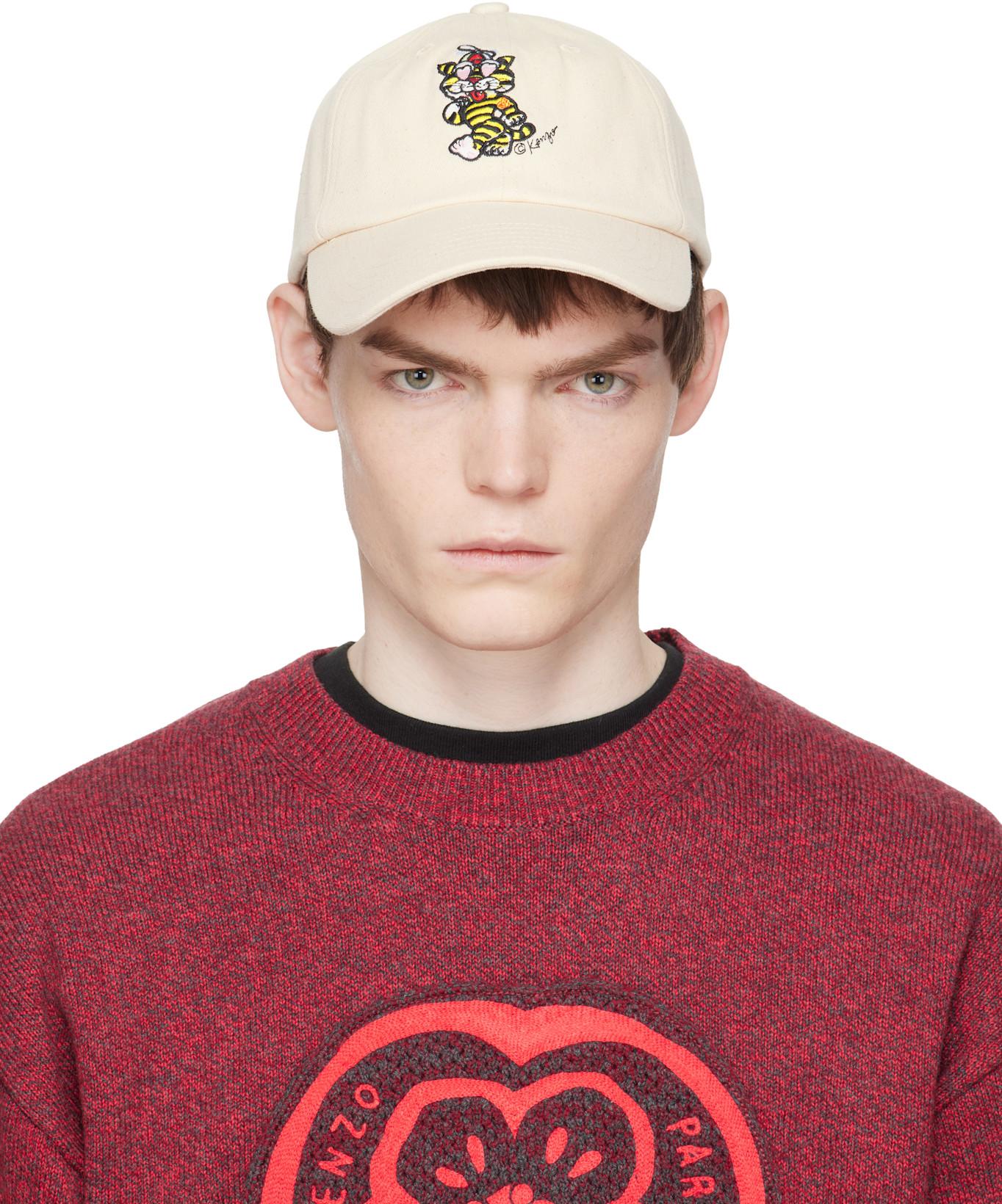 Off-White Kenzo Paris 'KENZO Cartoon' Embroidered Cap by KENZO