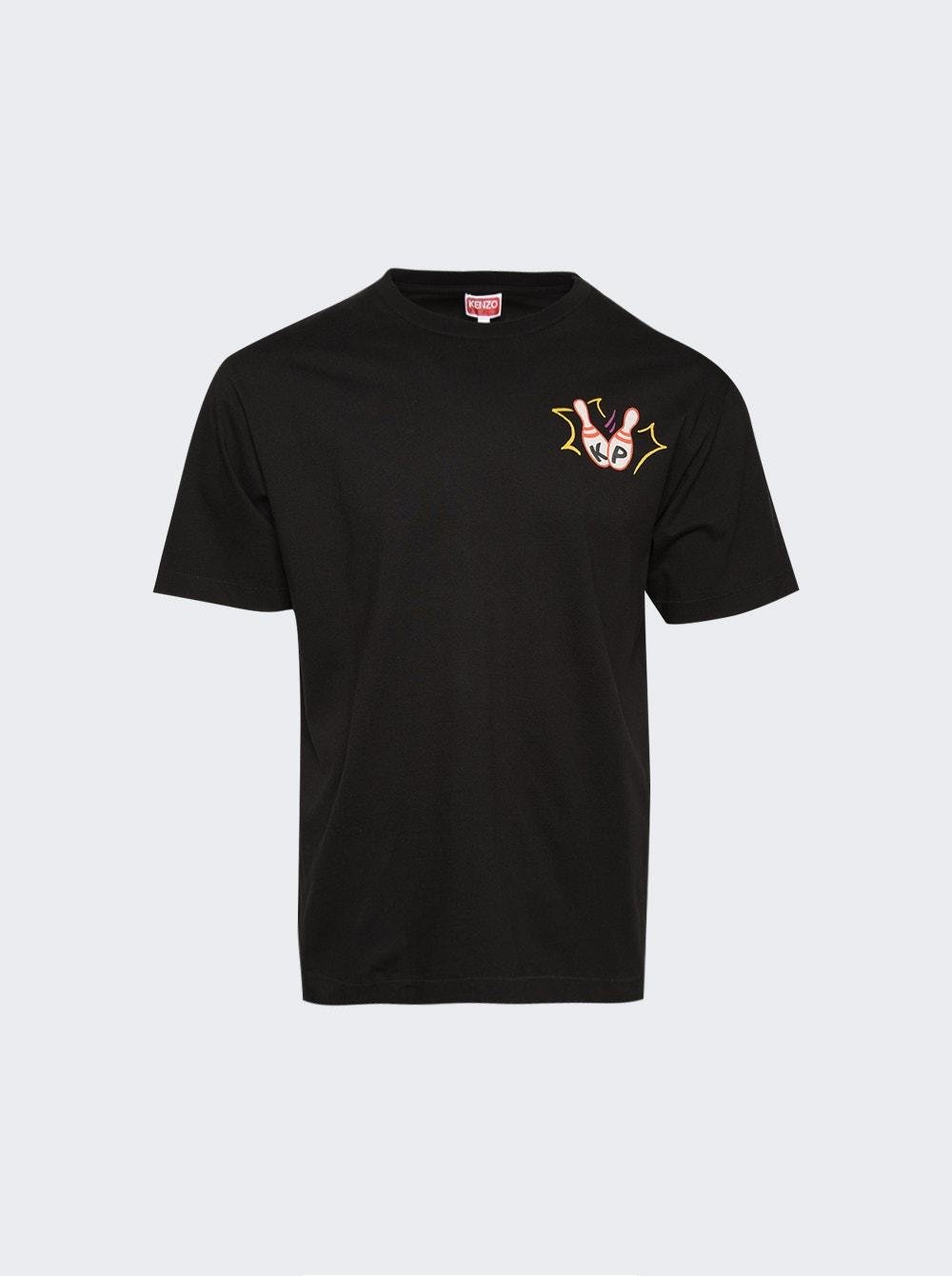 Oversized Bowling Team Tee Black by KENZO