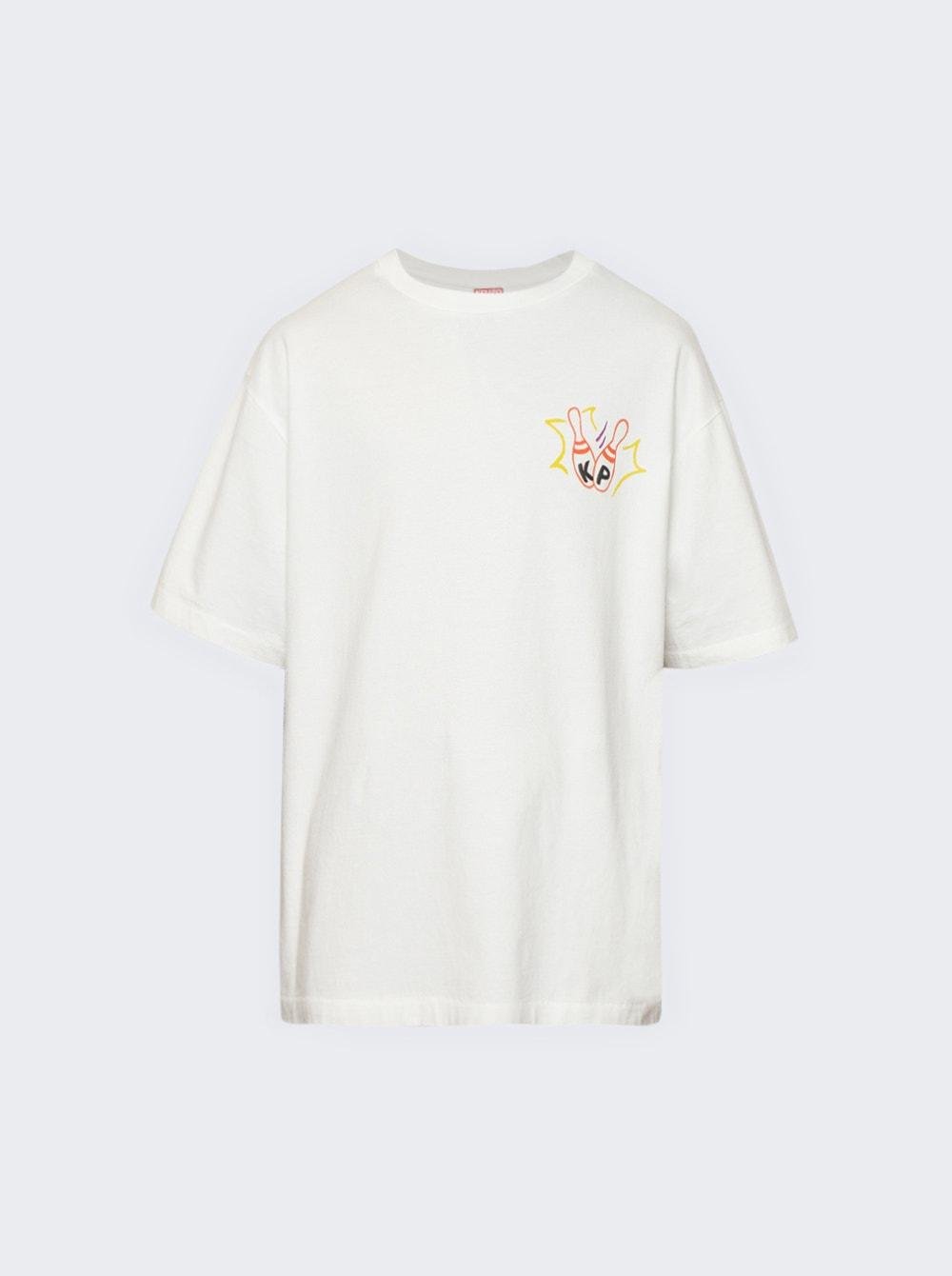 Oversized Bowling Team Tee Off White by KENZO