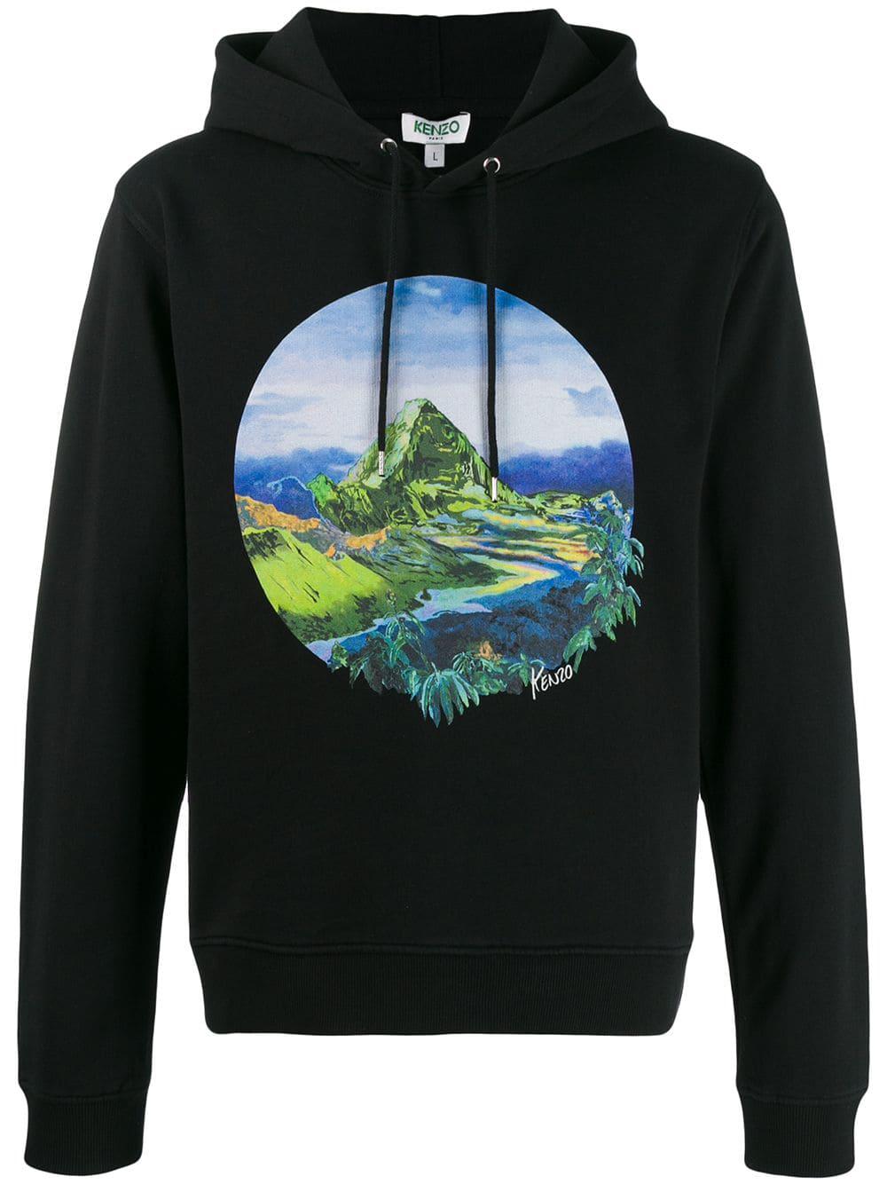 Painted Landscape hoodie by KENZO