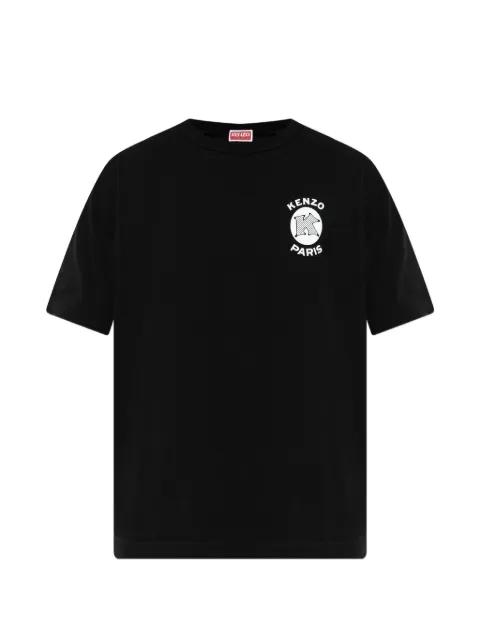 Paris Emblem logo-print cotton T-shirt by KENZO