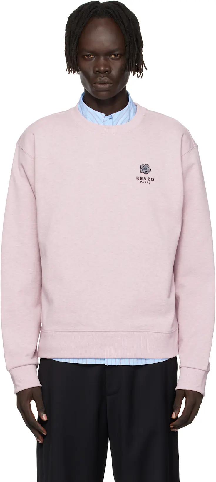 Pink Kenzo Paris 'Boke Flower' Embroidered Sweatshirt by KENZO