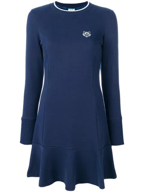 Tiger patch dress by KENZO