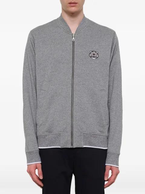 Tiger-patch zip-up bomber jacket by KENZO