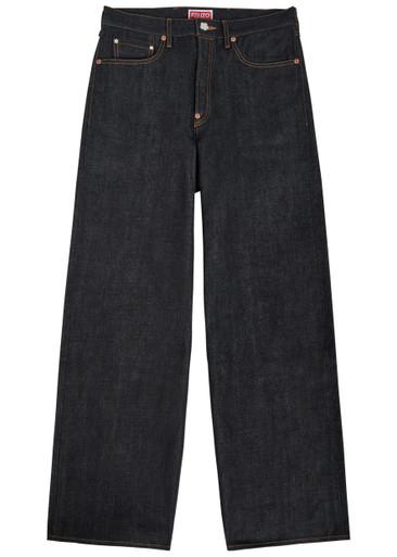 Turn-up wide-leg jeans by KENZO
