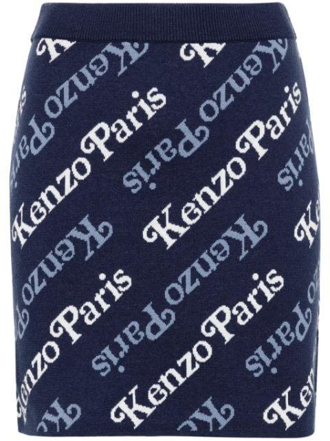 Verdy logo-intarsia miniskirt by KENZO