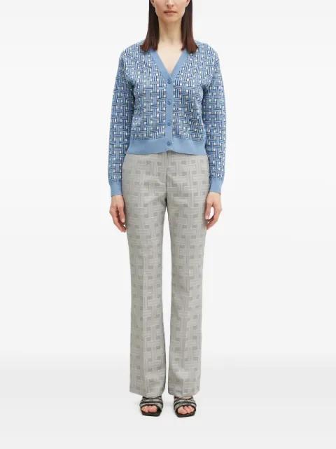 Weave flared trousers by KENZO