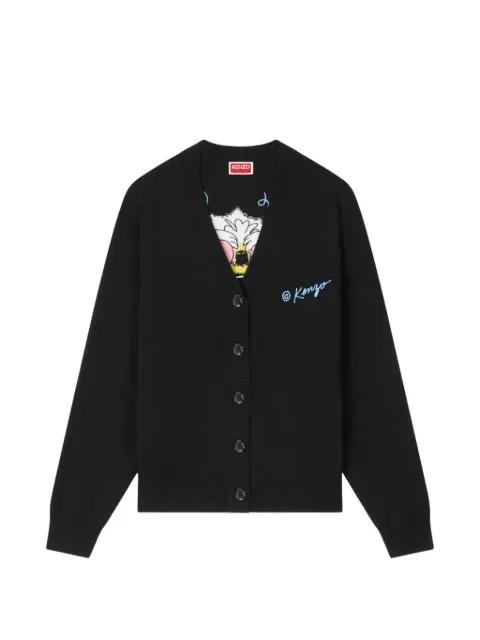 Wild Tiger buttoned cardigan by KENZO