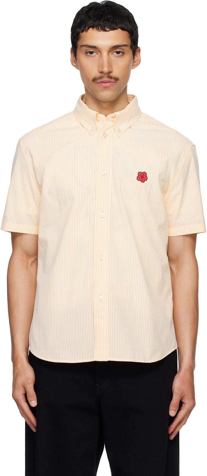 Yellow Kenzo Paris 'Boke Flower' Short Sleeve Shirt by KENZO